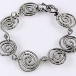 Spiral Sterling Silver Bracelet